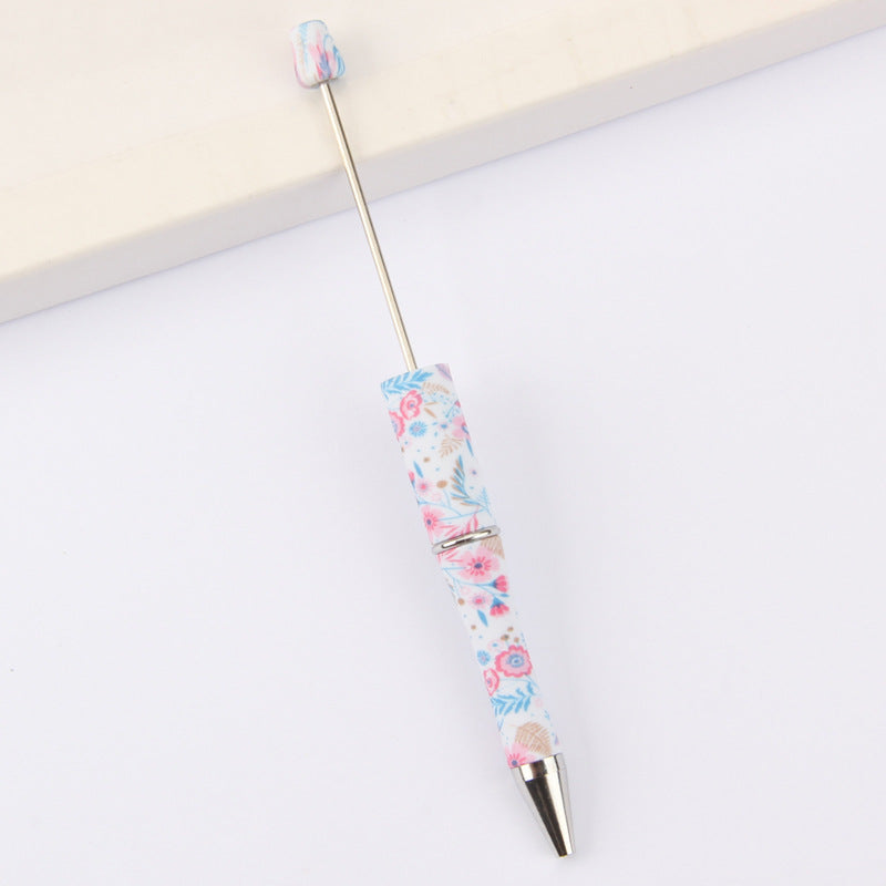 Wholesale Beadable Pens DIY for Beaded Cow Leopard Print Plastic Pen