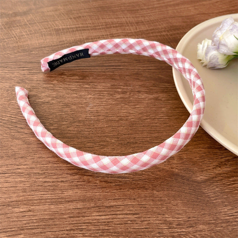 Wholesale Solid Color Plaid Series Versatile Headband