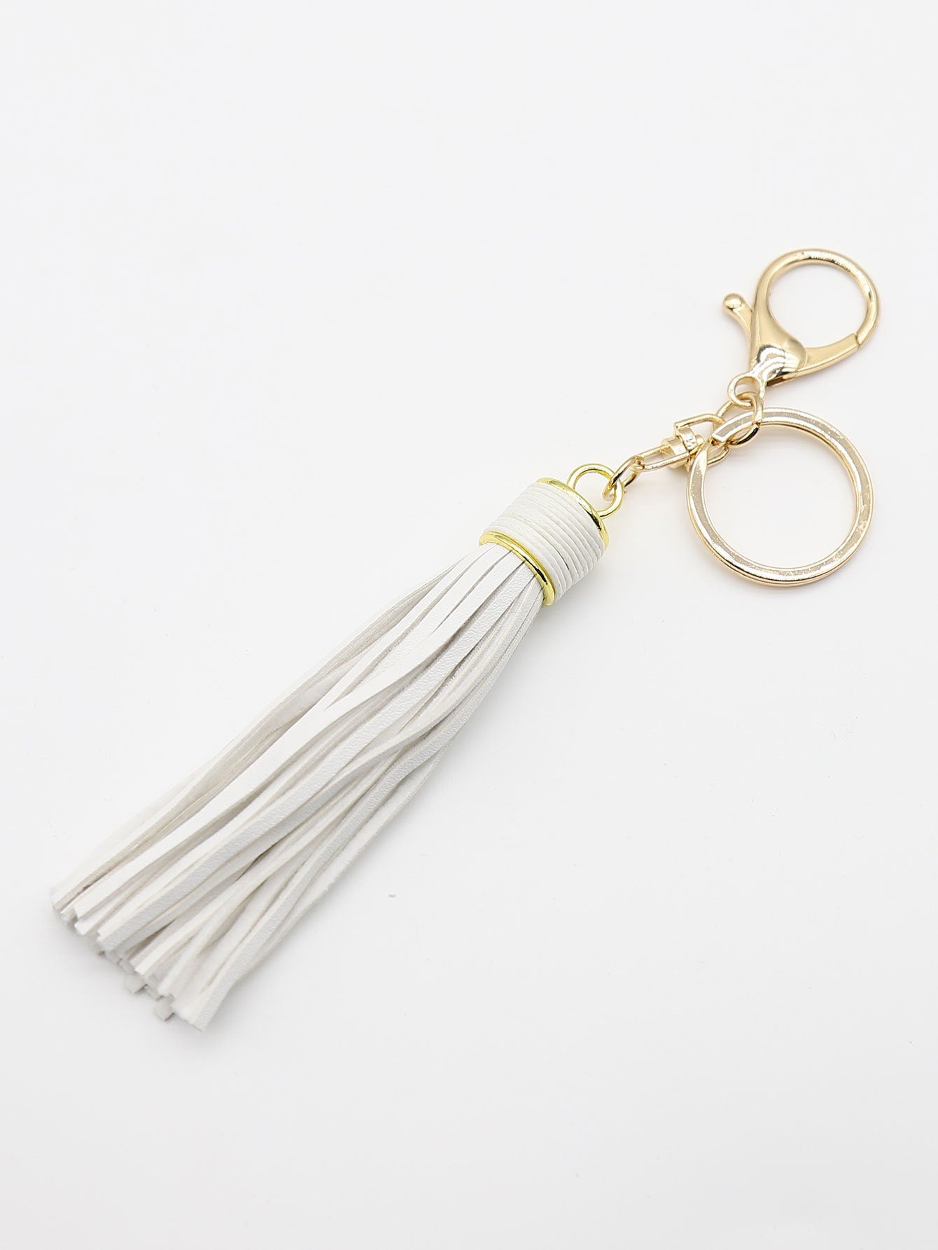 Wholesale Wax line alloy gift leather tassel car key chain  bag