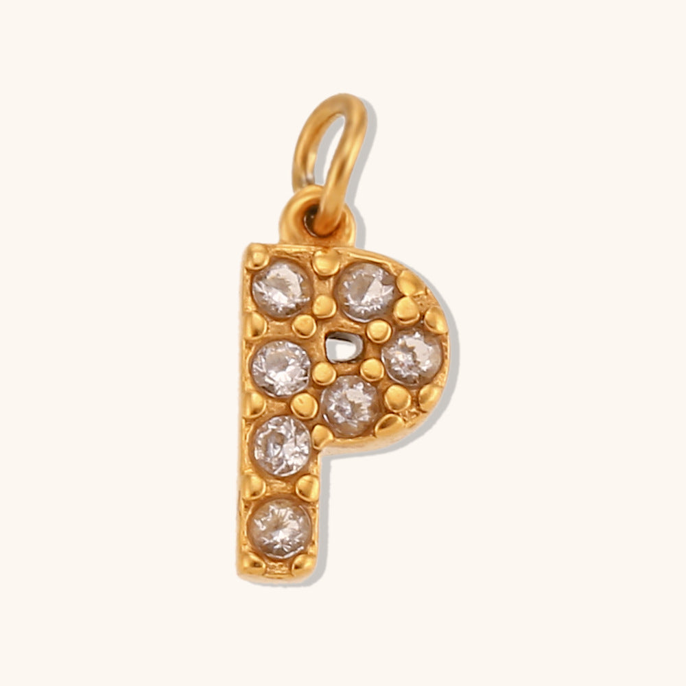 Pargente de cartas de inglés de oro de acero inoxidable de acero inoxidable al por mayor