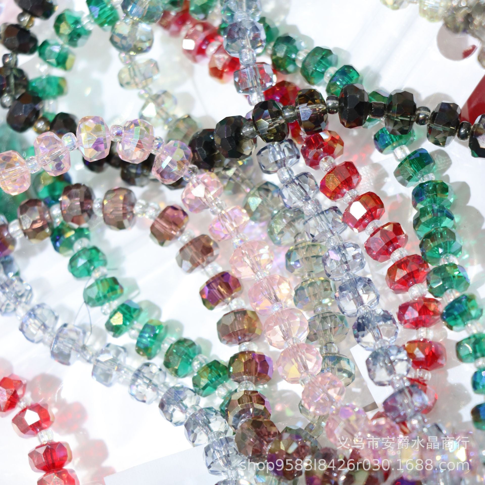 Wholesale 8mm Wheel Beads Crystal Beads