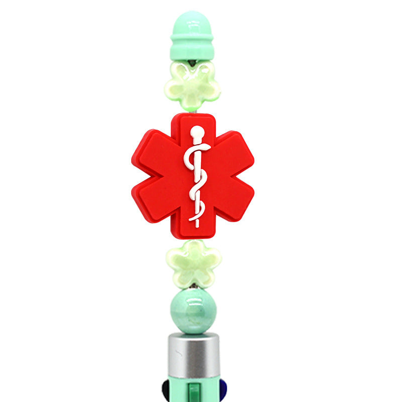 Wholesale Random 100pcs Medical Care Beaded Pen DIY Accessories Beads