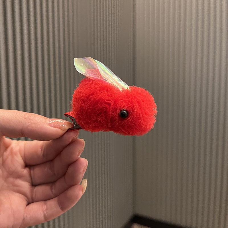 Wholesale Princess cartoon cute three-dimensional yarn ball bunny children's hairpin