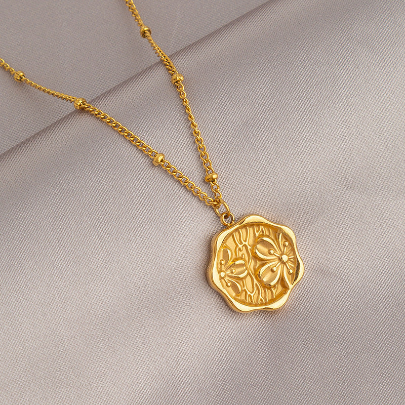 Wholesale Gold Titanium Steel Necklace for Women,  Non-Fading