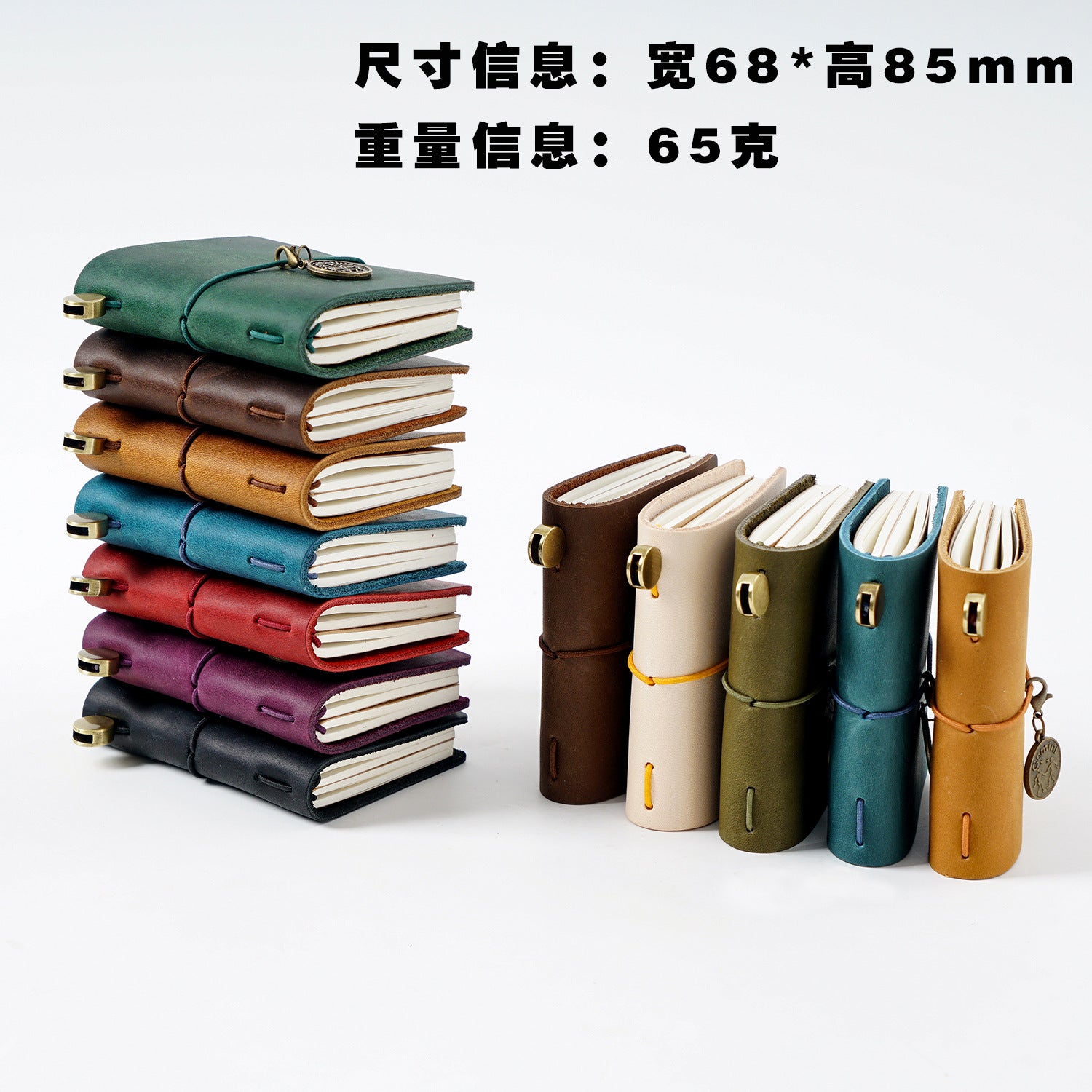 Wholesale Mini cute portable account book handmade leather notebook
