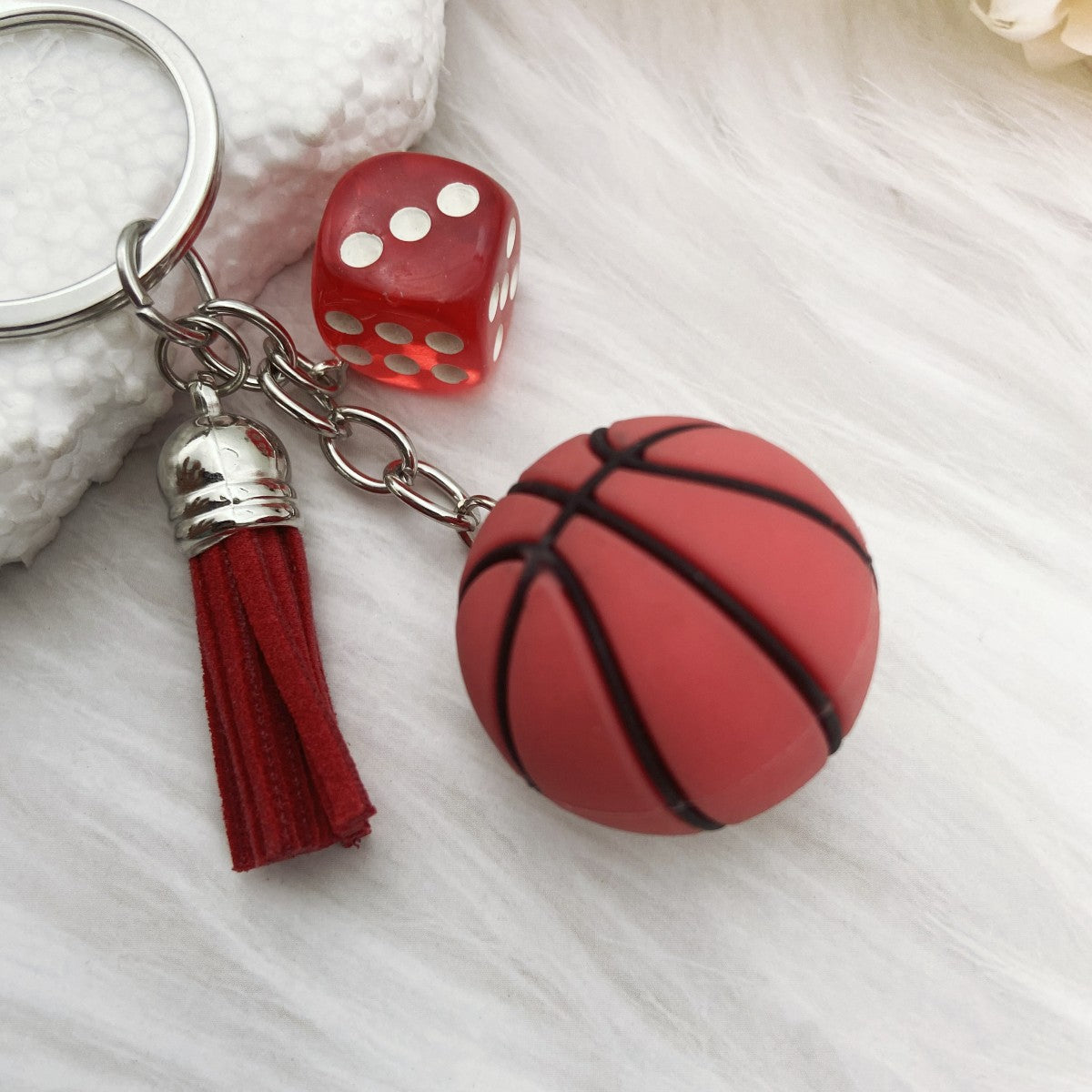 Wholesale Sports, Football, Basketball, Dice, PVC Keychains