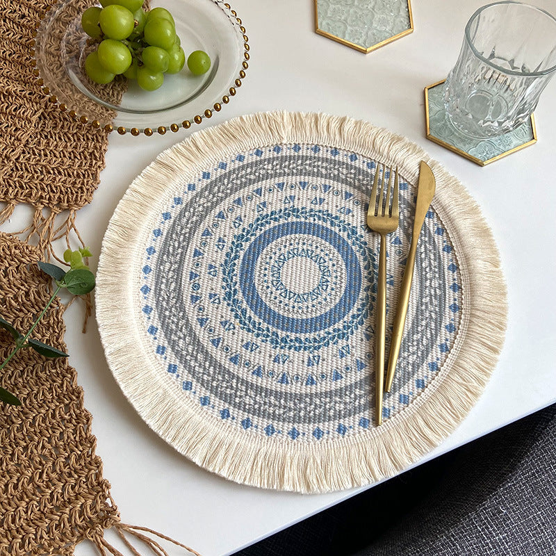 Wholesale Boho Woven Cotton Anti-scalding Placemats