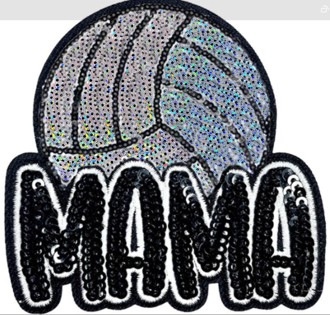 Wholesale Baseball volleyball  ball  bow sequin embroidery DIY Patches