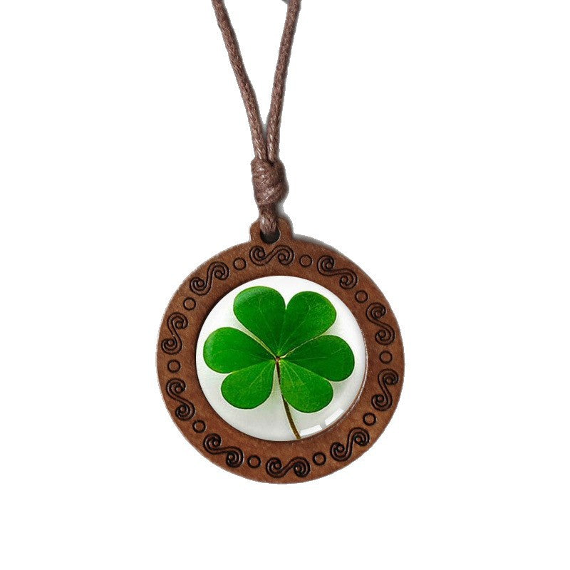 Wholesale  Lucky Four-Leaf Clover Pendant  Necklace