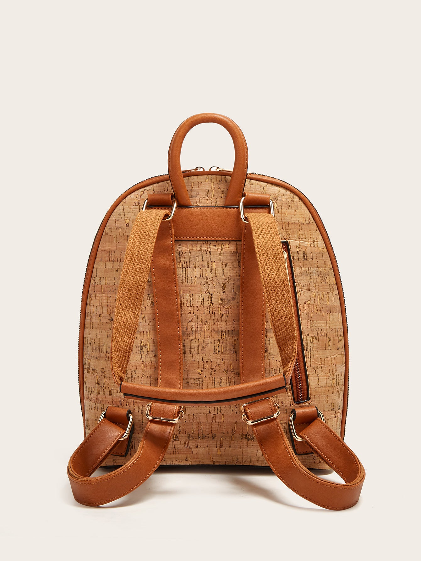 Wholesale Vintage Print Tree Large Capacity Kraft Paper Backpack