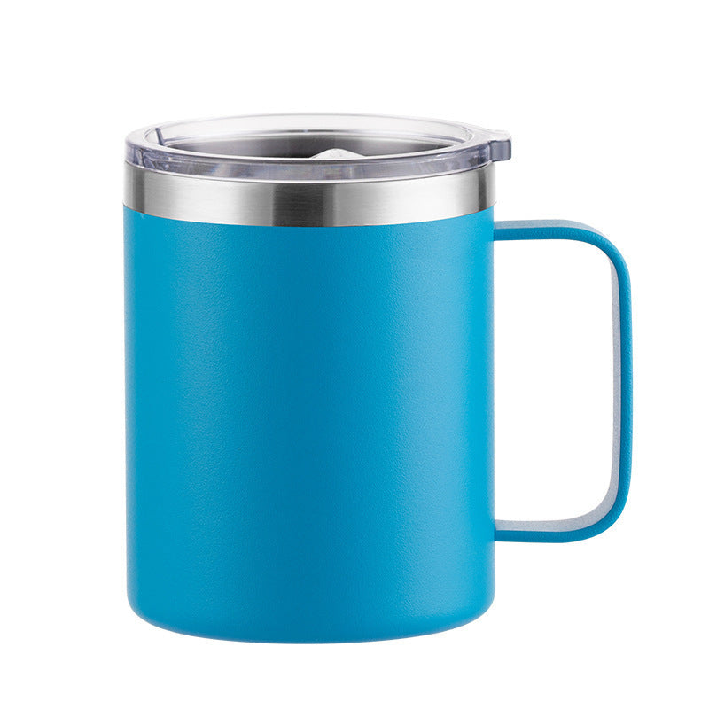 Wholesale Tumbler 12oz Stainless Steel Handle Insulated Solid Color Mug