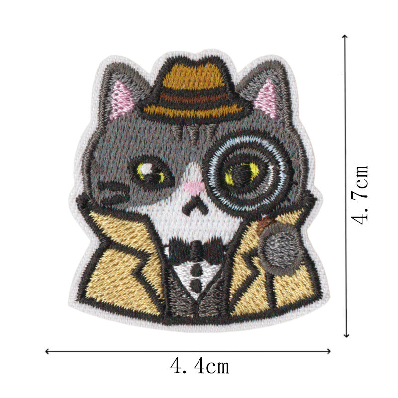 Wholesale Cat Embroidery Patch Set Iron On DIY Decorative Badges For Pencil Case And Pants Trendy Gift Boutique Resale