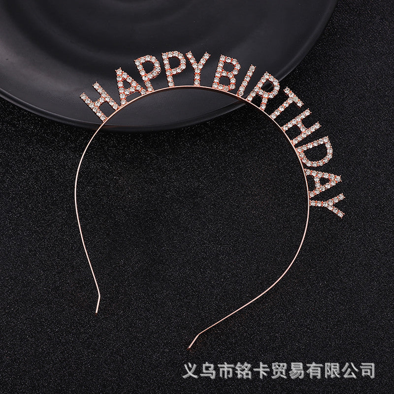 Wholesale Wholesale happy birthday birthday party headdress headband