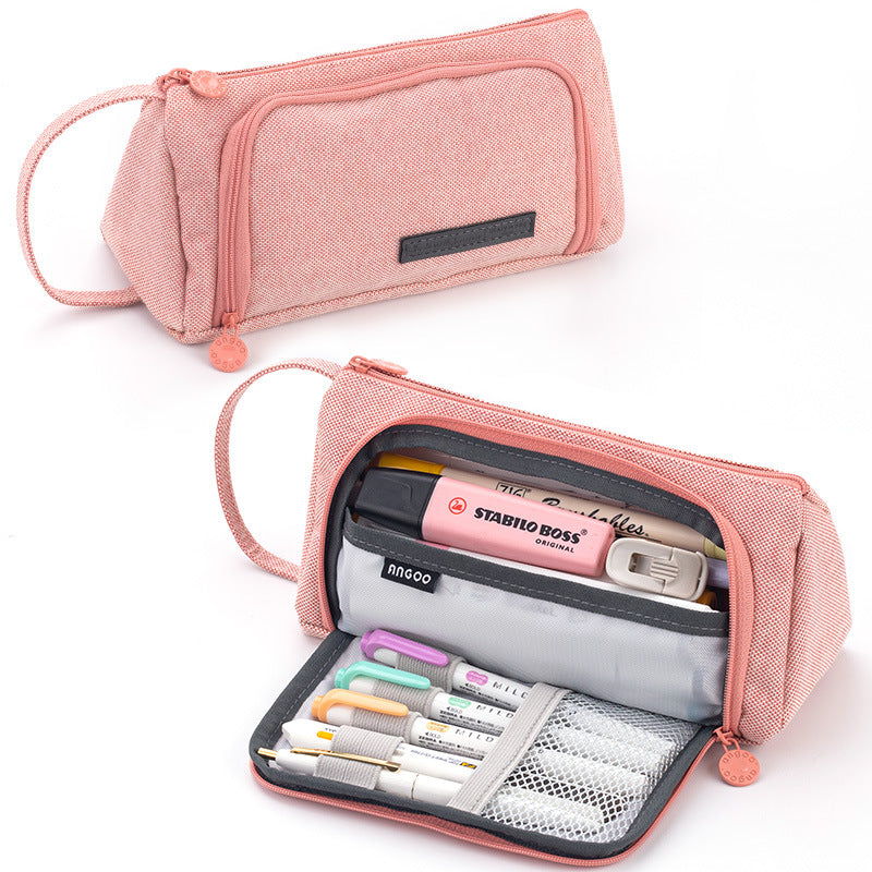 Wholesale Large Capacity Canvas Pencil Case