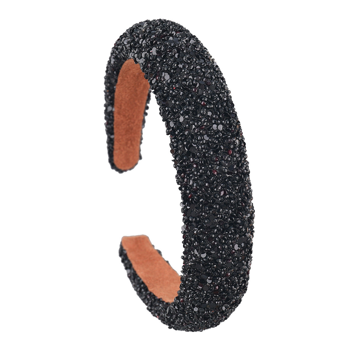 Wholesale Fabric Sponge Colorful Rice Beads Wide-brimmed Headband