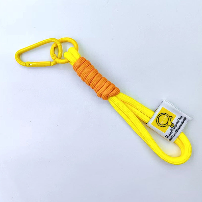 Wholesale Colorful Nylon Braided Rope Keychain