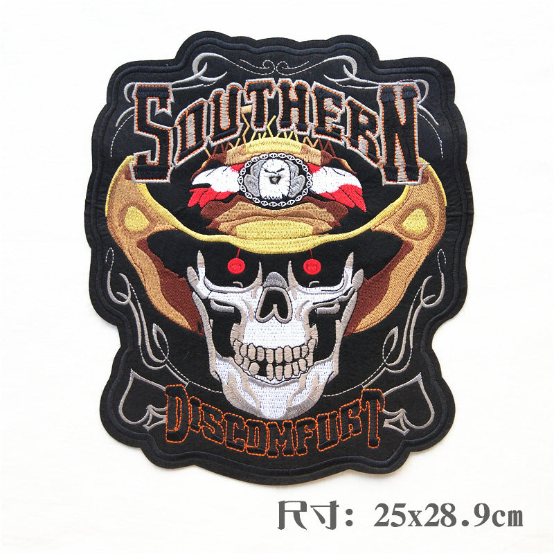Wholesale Large punk style clothing embroidery DIY Patches
