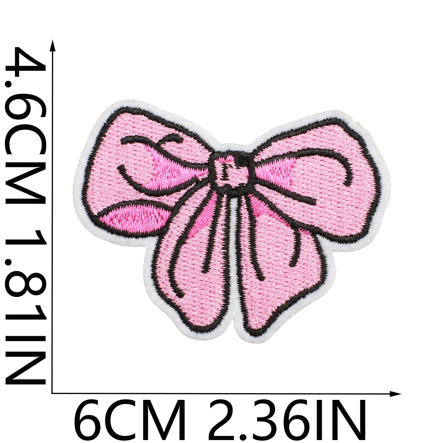Wholesale Handmade Decorative Embroidered Cloth Sticker Bow Patch