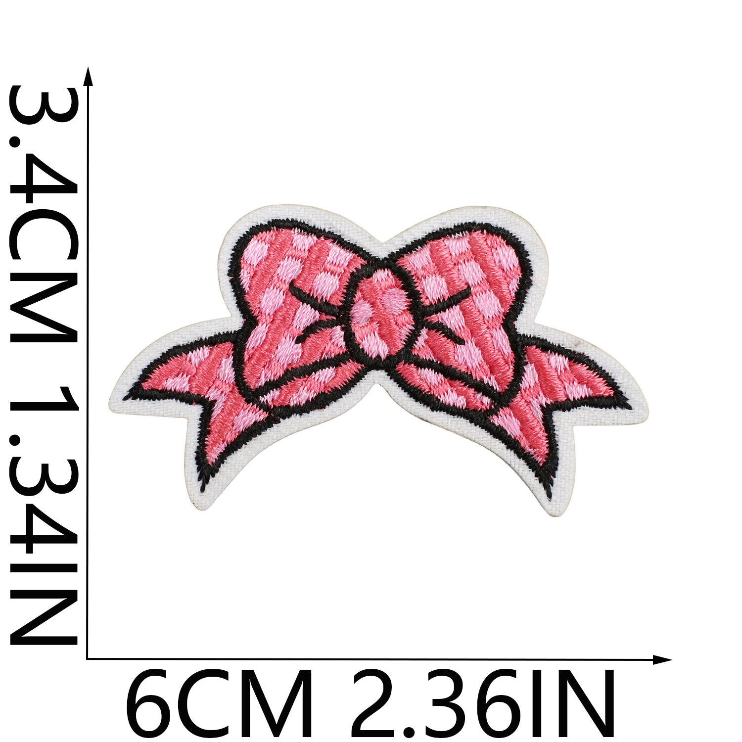 Wholesale Handmade Decorative Embroidered Cloth Sticker Bow Patch