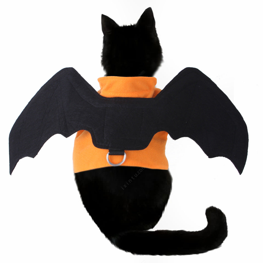 Wholesale 2PCS Halloween Chest Back Dog Polyester Wing Suit