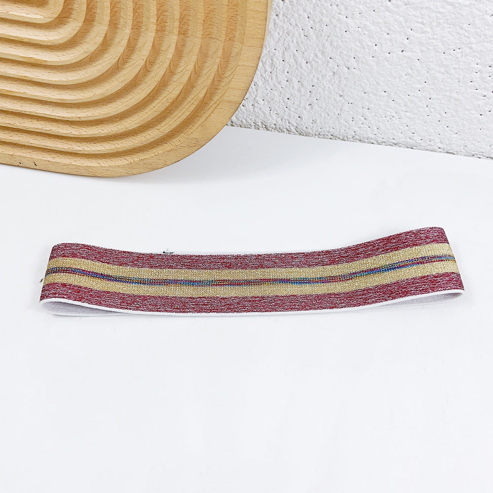 Wholesale Leopard Pattern Wide Edge Sports Sweat-absorbing Hair Band