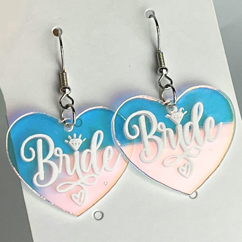 Wholesale 2pairs/pack Beautiful Floral Pearl Laser Bright Party Earrings