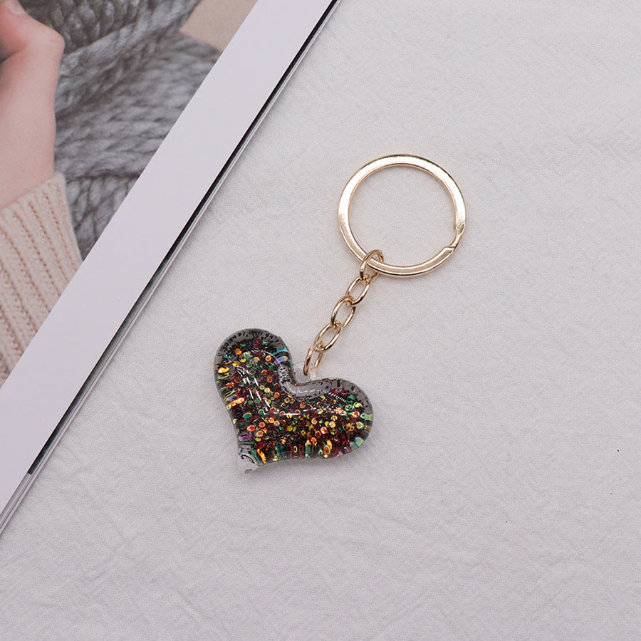 Wholesale Powder Acrylic Love Keychains