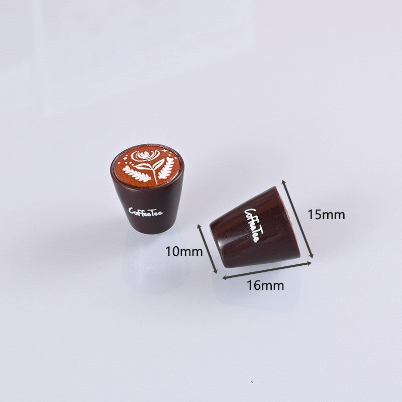Wholesale 10pcs Floral coffee cups food toys Doll Accessories