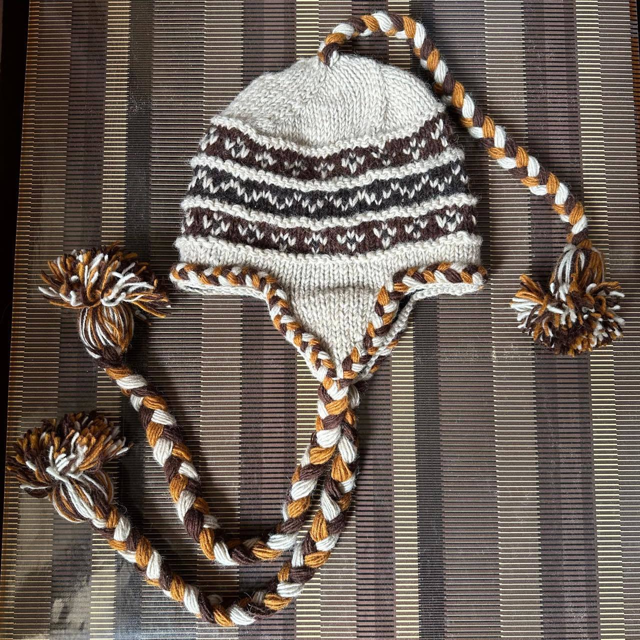 Wholesale Wool Warm Rainbow Plus Velvet Thick Earmuffs Beanie