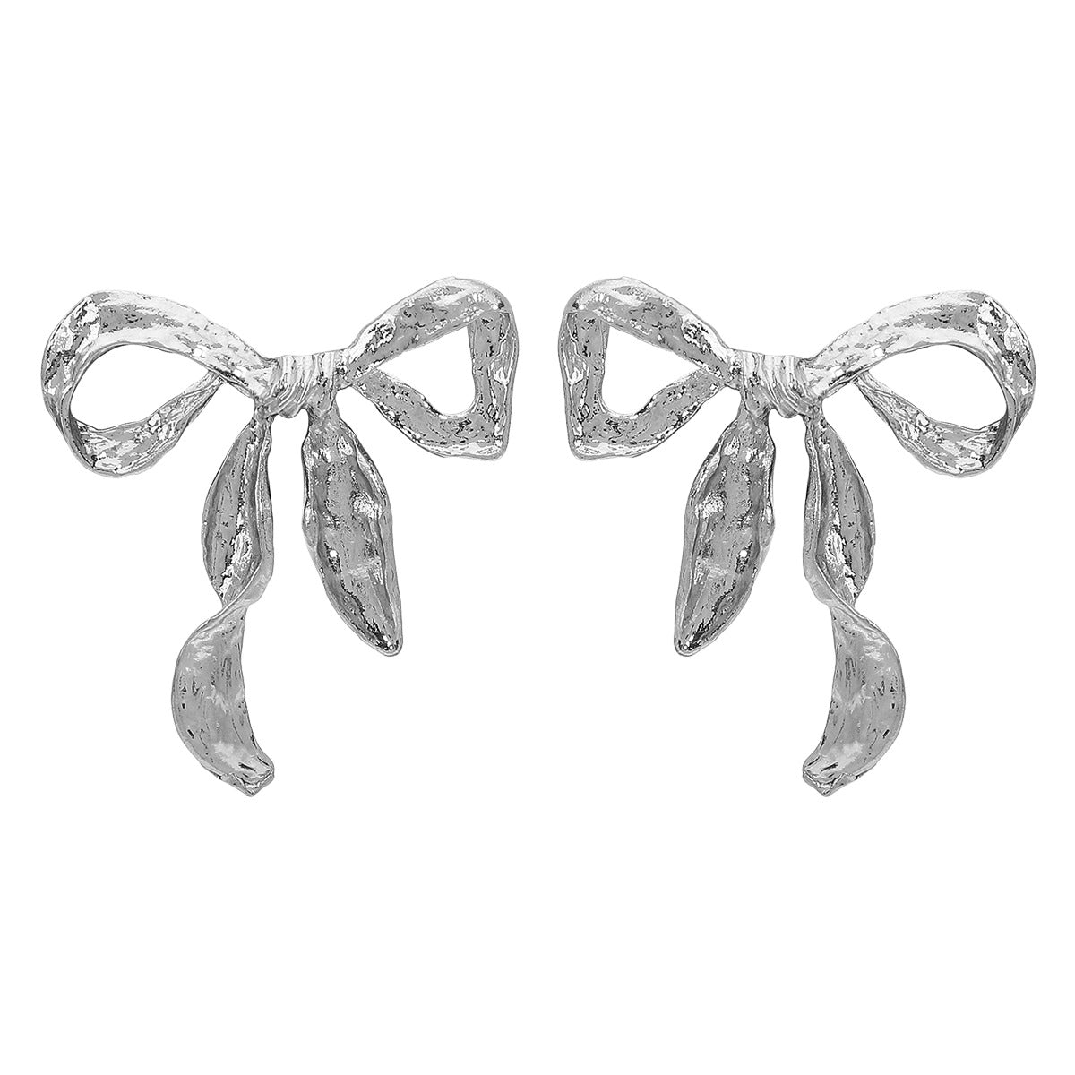 Wholesale Vintage Fashion Metal Bow Earrings