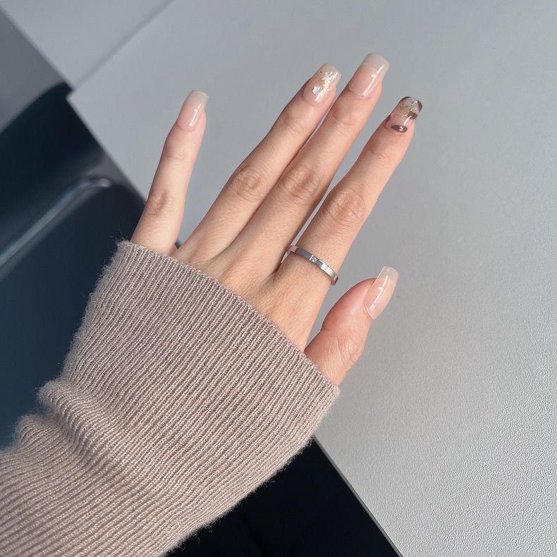 Wholesale Golden English letter Titanium Steel Rings