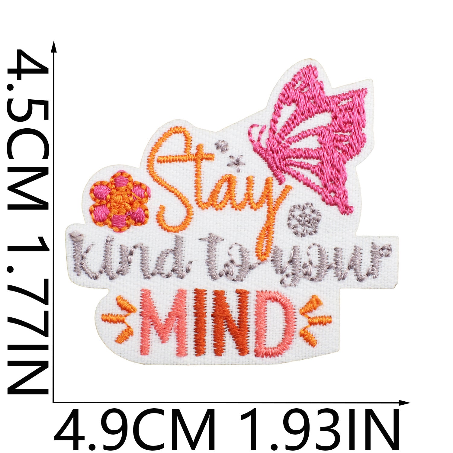 Wholesale Inspirational quotes embroidered patch