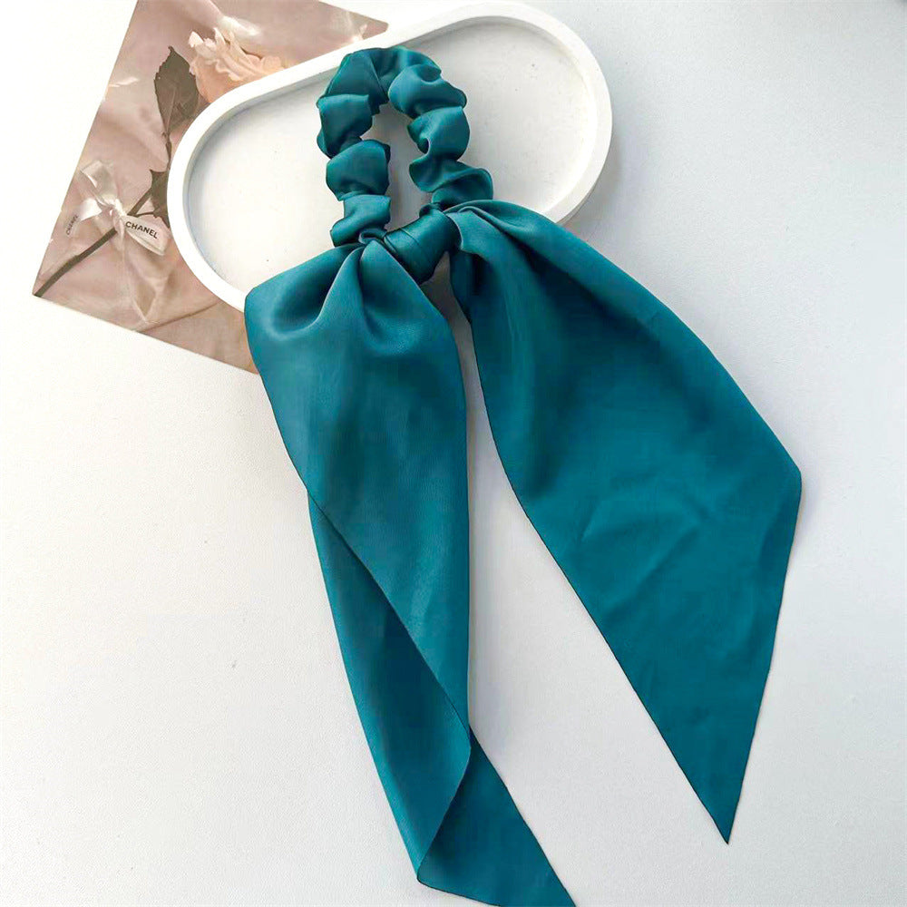 Wholesale Ponytail Ribbons Satin Scrunchies Hair Accessories Hair Scrunchies