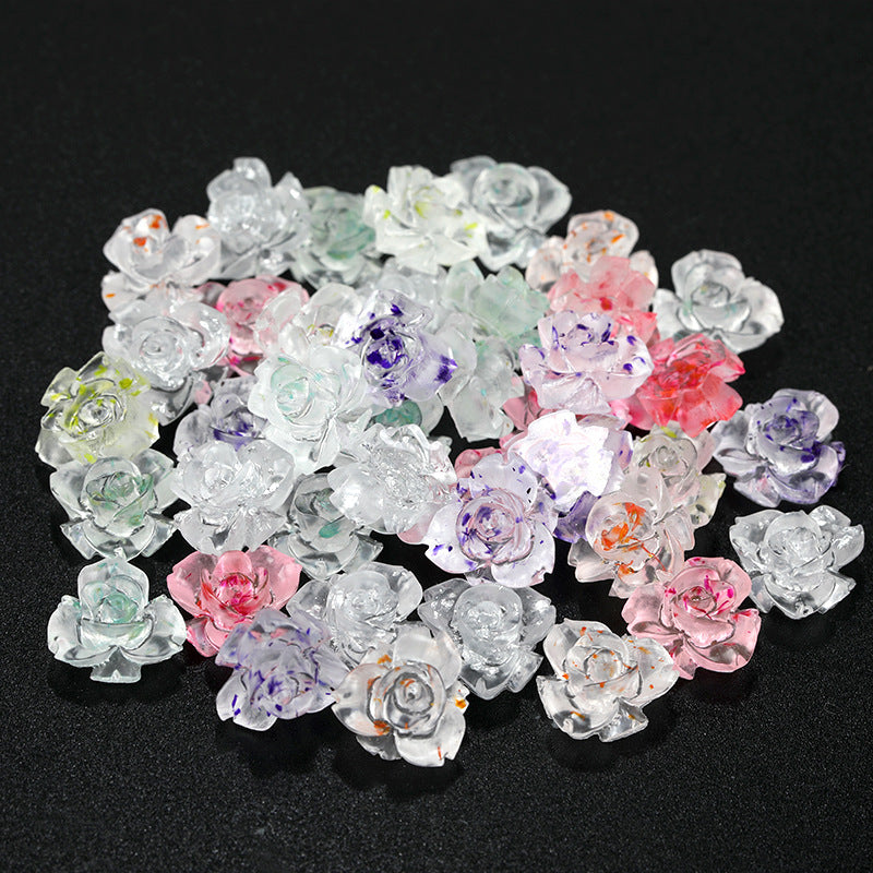 Wholesale 200PCS/PACK Mini Resin Accessories Rose Cherry Blossom Nail Art Jewelry Beads