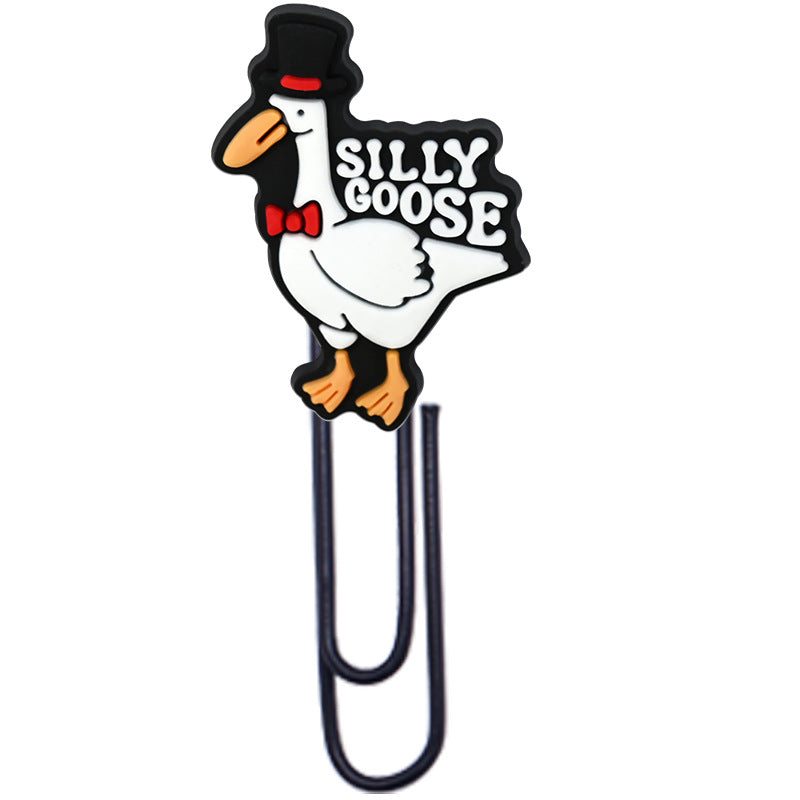 Wholesale  Random Cartoon Swan Paper Clip Bookmark