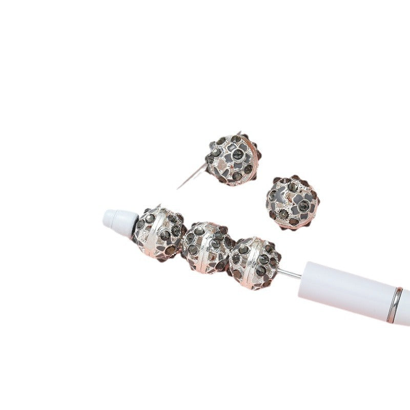 Wholesale 10pcs Alloy Drill Bit Oil Drip Straight Hole Beads