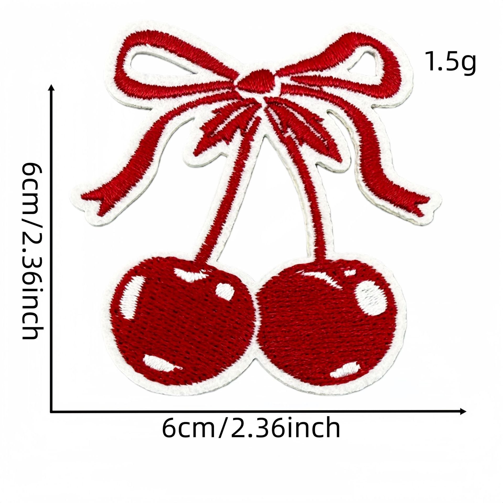 Wholesale Retro Red Valentine Embroidered Fabric Patch Ins Style Clothing Applique For DIY Craft And Resale