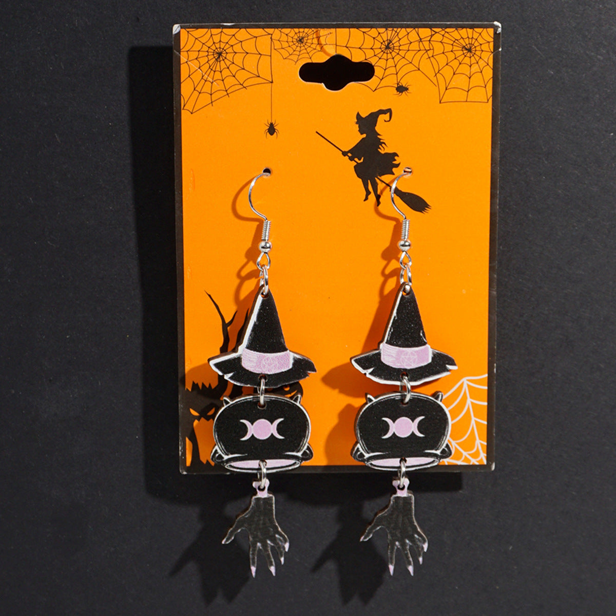 Wholesale  Ghost Pumpkin Skull Wooden Earrings