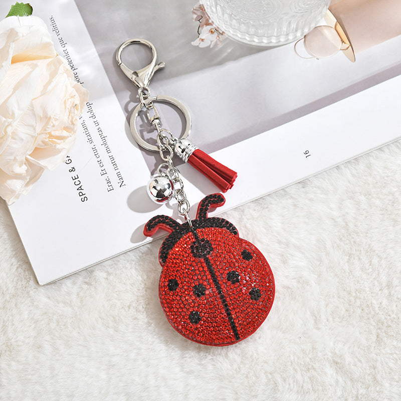 Wholesale Ladybug Rhinestone Keychain