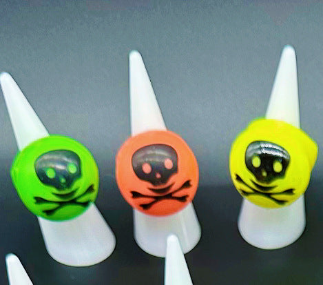 Wholesale Halloween Glowing Ghost Pumpkin Bat Ring