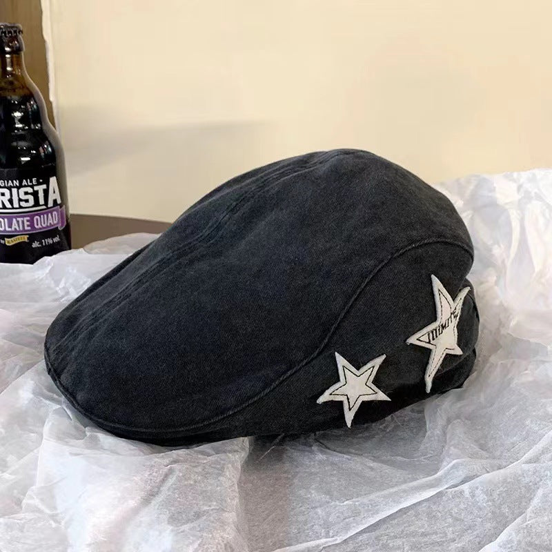 Wholesale American retro star forward cap beret