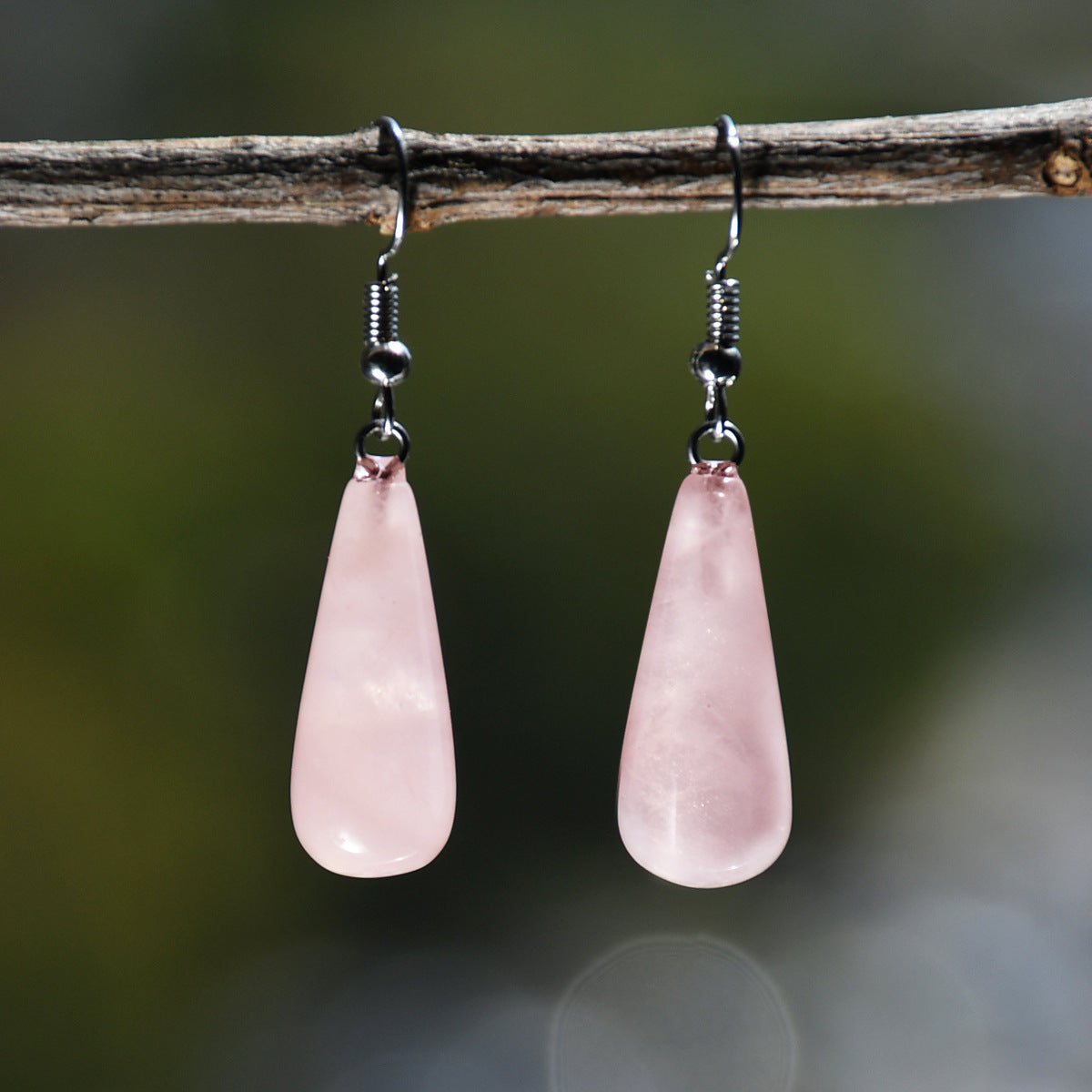 Wholesale  Water Drops Natural Stone Pendant Earrings