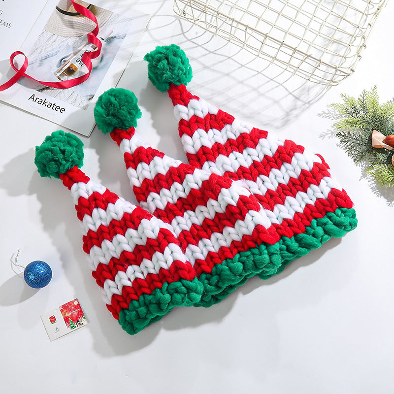 Wholesale Christmas Hats Hand Knitted Woolen Hats