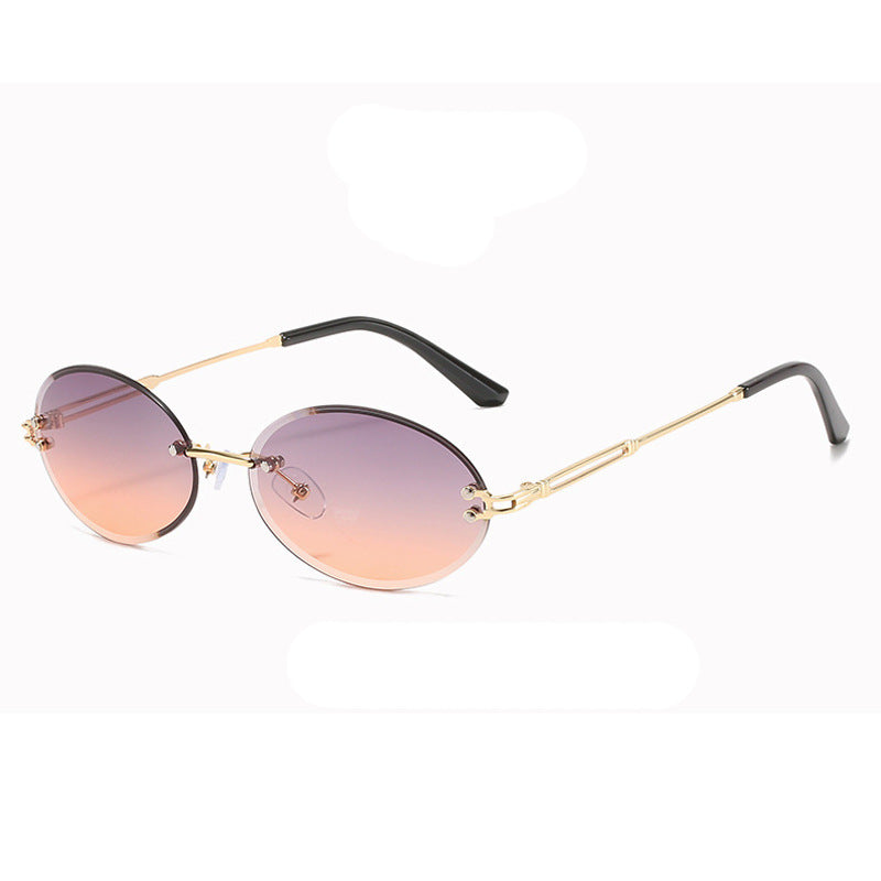 Wholesale PC Gradient Oval Sunglasses