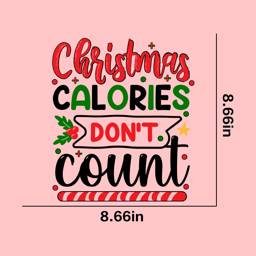 Wholesale  10pcs/pack Christmas pattern T-shirt heat transfer UV DTF ready-to-use transfer stickers