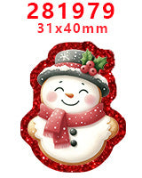 Wholesale Random 30pcs Christmas Cartoon Series Acrylic Flatback