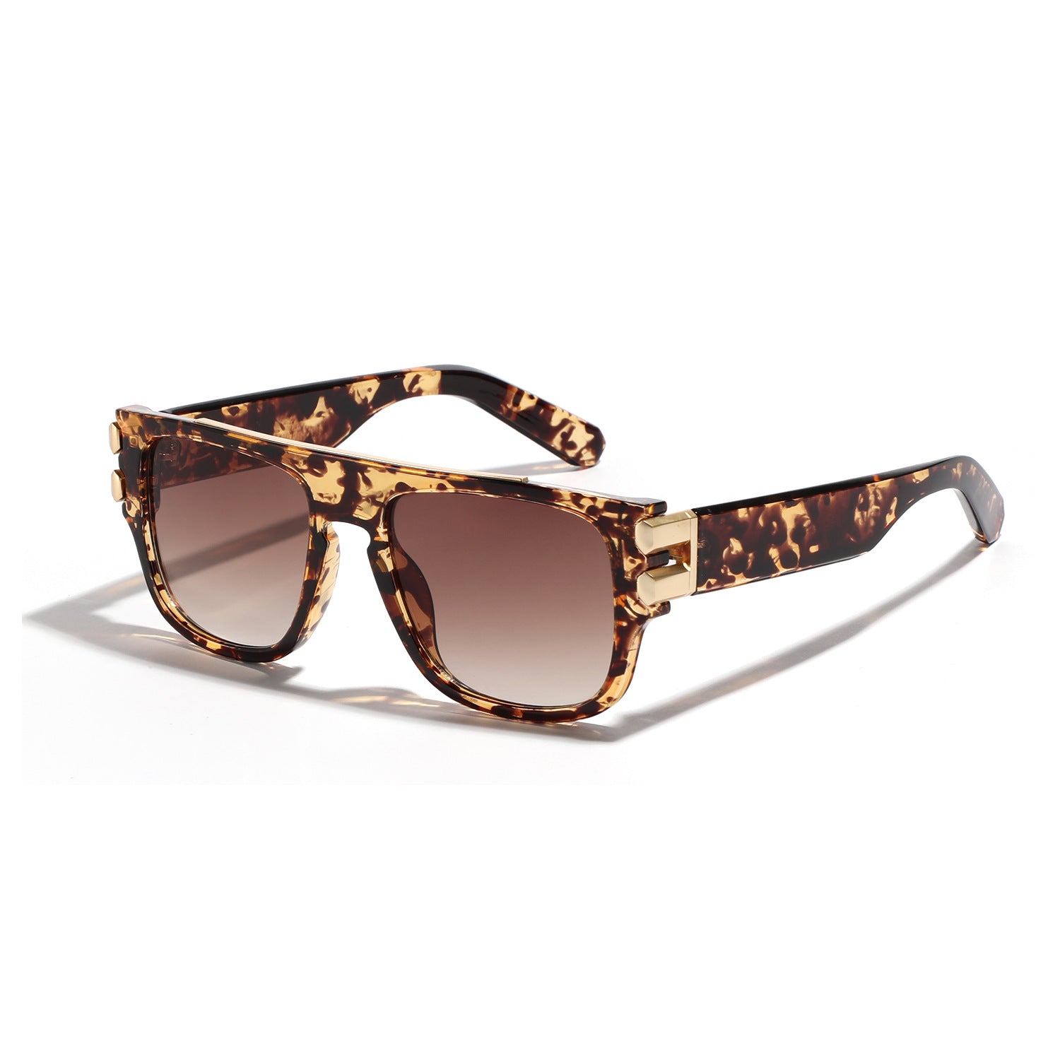 Wholesale Square Large Frame Transparent PC Sunglasses