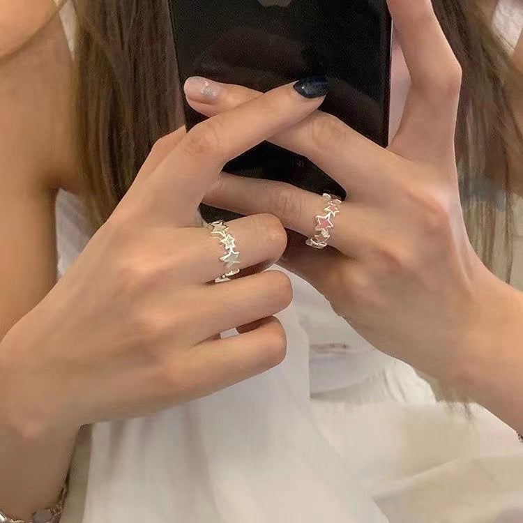 Wholesale Little Red Book Explosions Dopamine Star Opening Ring