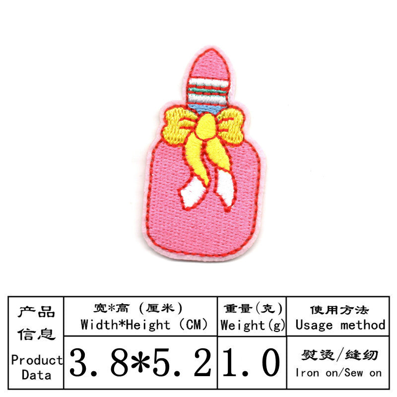 Wholesale Cartoon flower fruit smiley face animal embroidery DIY Patches