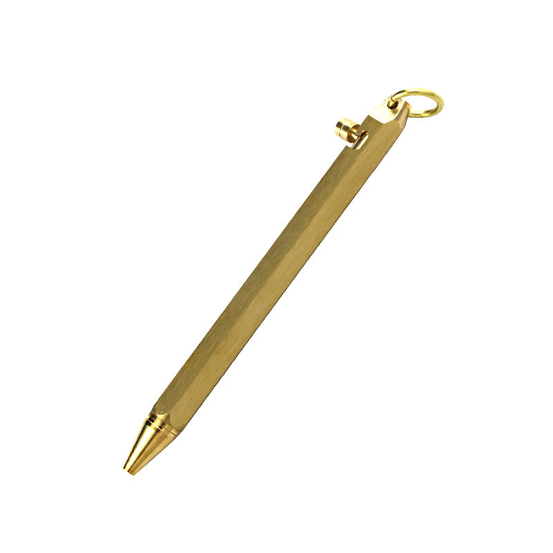 Bolígrafo en forma de latón hexagonal al por mayor